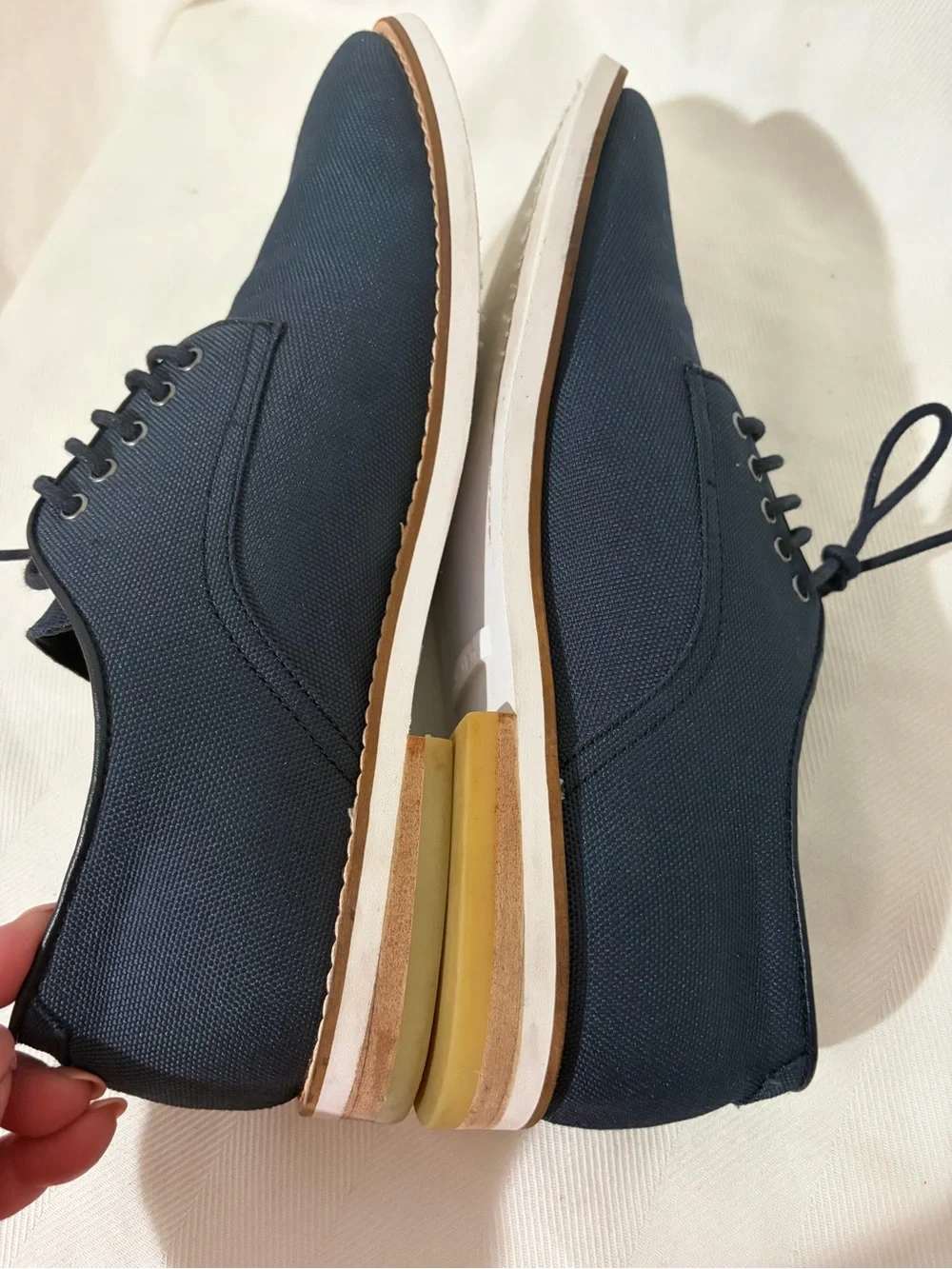CALVIN KLEIN Armando Lace Up Navy Oxford Dress Shoes Casual Career Office 10/43
